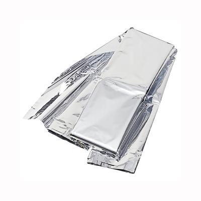 China Outdoor Portable Multifunctional Double Sided Survival Blanket 52*84 Inches and Custom for sale