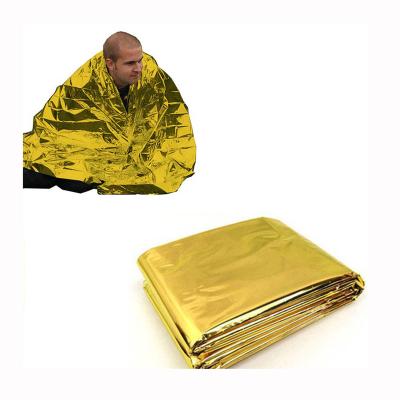 China Outdoor Portable Multifunctional Double Sided Survival Blanket 52*84 Inches and Custom for sale