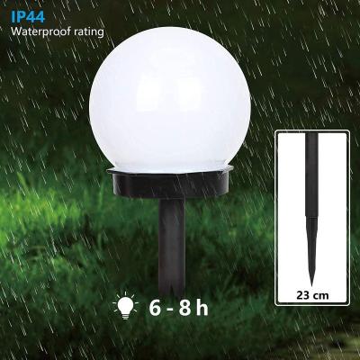 China Garden 8 Pack LED Solar Globe Powered Garden Light Waterproof for Yard Patio Walkway Landscape In-ground Spike Pathway Cool White for sale