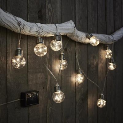 China Garden Solar Powered LED Ball Lights Bulb Outdoor Waterproof Decorative Party Lights Garden Fairy String Lamp for sale