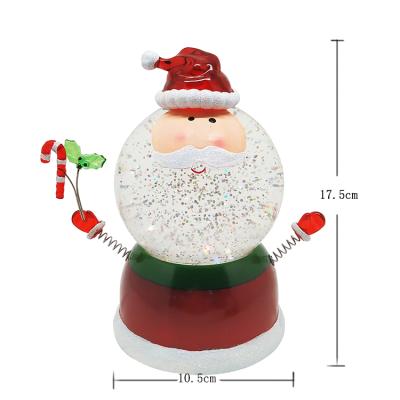 China China Santa Led Snow Globe Water Snow Light + Battery Operated Christmas Gifts Christmas Decoration for sale