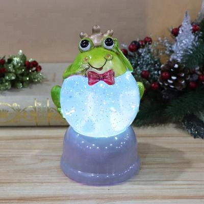 China 2020 Europe size quality spring decoration fancy decorations led lights spring water globe for sale