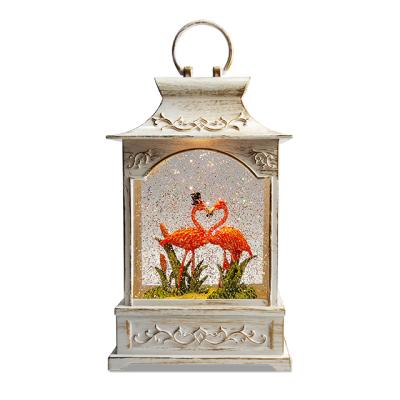 China Eco-friendly creative red light living room flamingo decoration decor home accessories for sale