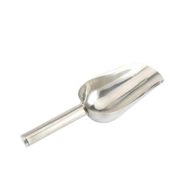 China Multifunctional Food Scoop 201 Stainless Steel Ice Cream Sugar Scoop Mini Shovel With Contoured Handle for sale