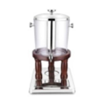 China Factory Sales Modern Design Hot Juice Container With Wooden Bracket Beverage Dispenser 26.55*36*51cm for sale