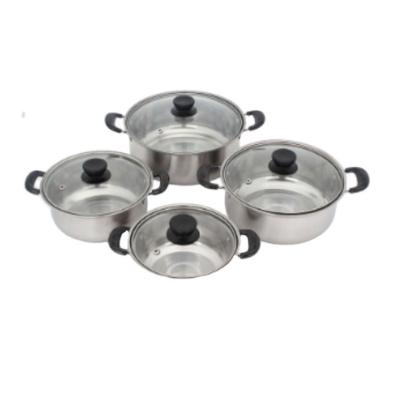 China Modern hot sale various sizes stainless steel multifunctional stock pot with lid and handle for sale