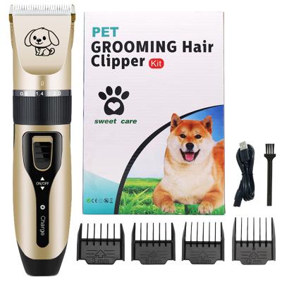 China Cat Dog Clippers Professional Dogs Grooming Clipper Viable Groomer Kit USB Pet Hair Trimmer Display Rechargeable Low Noise Battery for sale