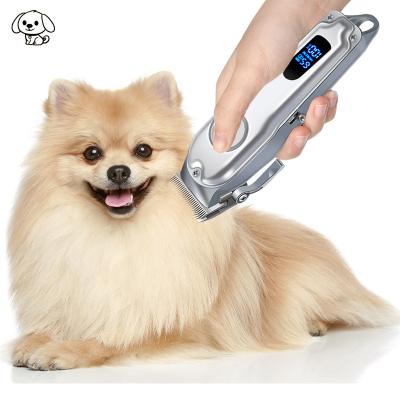 China New Viable Electronic Rechargeable Pet Hair Cutter Pet Grooming Clippers Trimmer For Dogs for sale