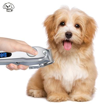 China Viable Rechargeable Dog Hair Clippers Pet Hair Cutters USB Rechargeable Grooming Trimmer Kit Professional Dog Electric Clippers for sale