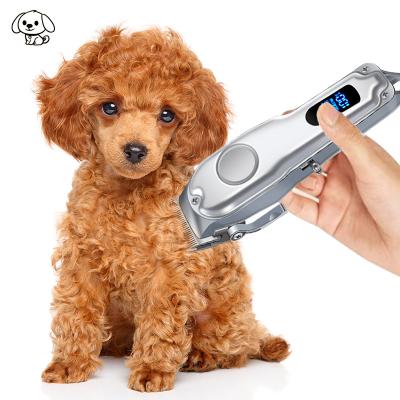 China Viable Low Noise Rechargeable Hair Trimmer Rechargeable Pet Clippers Cordless Professional Dog Grooming Dog Nail Clippers for sale