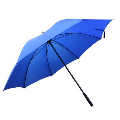 China Golf Umbrella Blue Color Safety Design Manual Umbrella Round Umbrella Motorcycle Golf Child Umbrella for sale