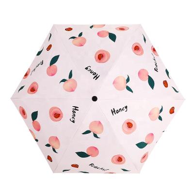 China 50 Times Sunny Rain Dual Purpose Small Traditional Full Fruit Umbrella Cool Shading Ultraviolet Umbrella for sale