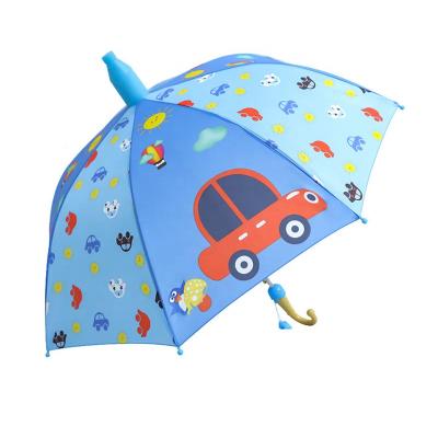 China Modern Custom Print Rich Girl Folding Clear Rainbow Child Hat Light Child Umbrella for sale