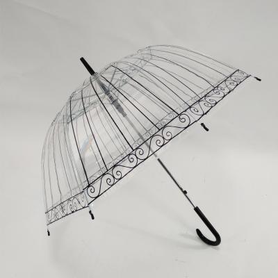 China GIFT POE Eco-friendly Transparent Umbrella for sale