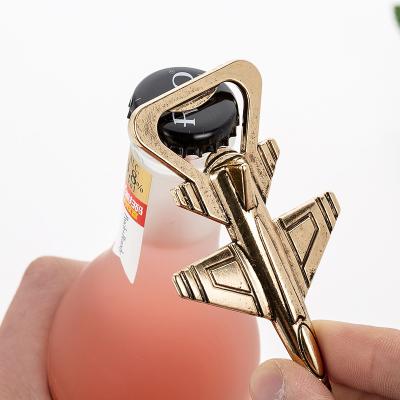 China Viable Ywbeyond Wedding Guests Souvenirs Return Gifts Metal Gold Airplane And Silver Airplane Bottle Opener Favors for sale