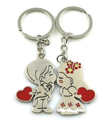 China Ywbeyond Metal Valentine's Day Gifts Zinc Alloy Metal Paired Lovers Couple Keychains Keyrings Keyrings For Kids Favors for sale