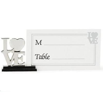 China Ywbeyond Metal LOVE Heart Photo Table Wedding Charm Decoration and Place Card Holders for sale