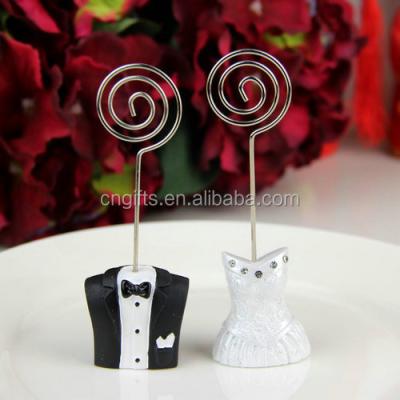 China Resin Ywbeyond event place card holder wedding table decoration centerpieces and party supplies bride and groom for sale