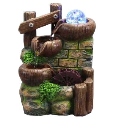 China Ywbeyond Fountain Tabletop Decoration Small Resin Rock Garden Waterscape Water Fountain Jet Home Office Industrial Indoor Office for sale