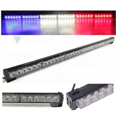 China Aluminum lens house+PC high bright 6*6 watts 6*6 led flash traffic advisor bar light car strobe recovery tow truck lightbar strobe led lightbar for sale