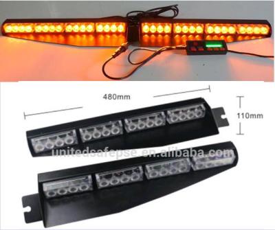 China Aluminum+PC Lens LED Sun Visor Light Car Interior Flash Strobe Light Visor Led Strobe Warning Light for sale