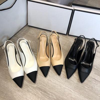 China Luxury Stiletto Sexy Black Slipper Original Anti-Smell C Stripper Chunky Clear Heel Sandal Shoes Mule Stiletto Shoes For Women Ladies for sale