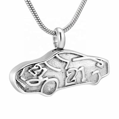 China Other Car Cremation Jewelry Stainless Steel Urn Necklace For Ashes Keepsake Memorial Funeral Pendant for sale