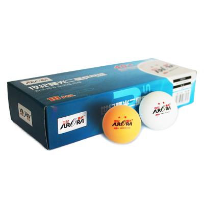 China interior & Outdoor sport good quality ABS star table tennis balls 40 mm+ plastic ping pong ball 2 for sale