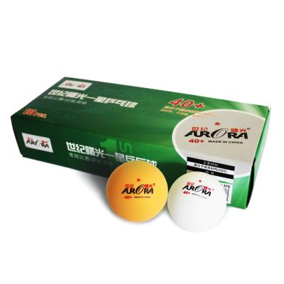 China interior & Outdoor Sport Hot Sales AURORA One Star Table Tennis Balls 40 mm+ Ping Pong Balls for sale