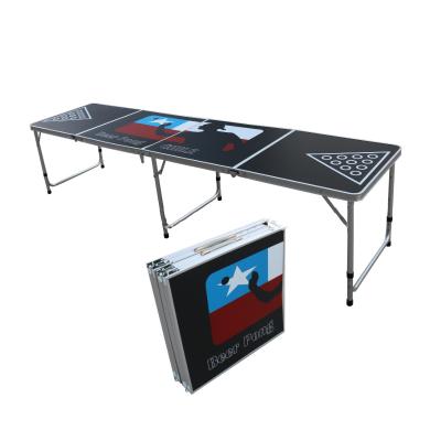 China Outdoor Table Folded Portable Aluminum Pong Table Outdoor Beer Game Game Table for sale