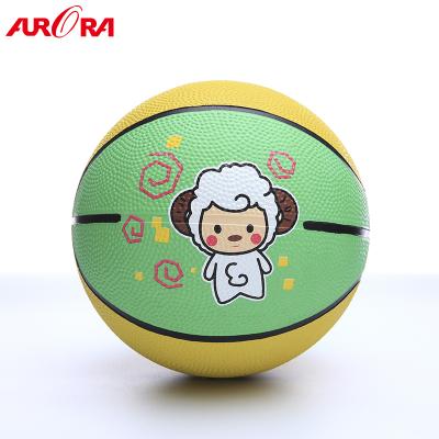 China Durable Cheap Sale Basketball Size 3 Kids Basketball Game Rubber Basketball for sale