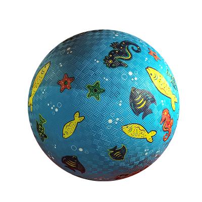 China Eco-friendly Design Kids Full Color Printing Rubber Playground Ball 5