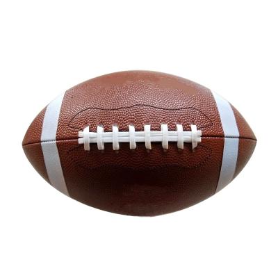 China Durable Custom Design Size F9 Official American Footballs PU Leather Stitched Footballs for sale