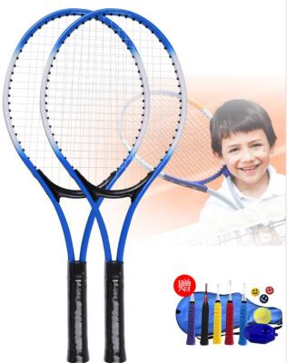 China New Simple Bound Professional Adult Tennis Racket Iron Alloy Tennis Racket Training Racket Outdoor Game Children for sale