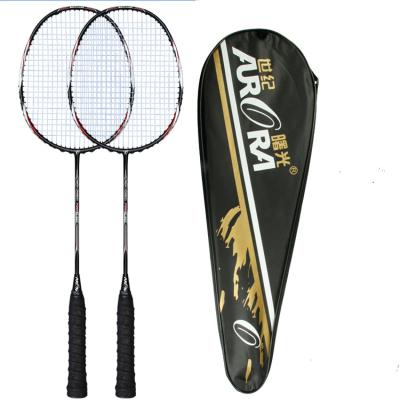 China Durable Type Carbon Fiber Badminton Racket Adults Training And Match Wholesale Rackets for sale