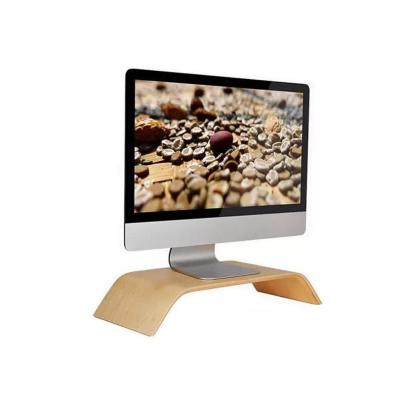 China Other Computer Monitor Stand Ergonomic Desk Riser Wooden Simple Desk Stand For PC TV Screen Notebook Laptop for sale