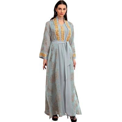 China Polyester U.Chic Europe and America Middle East Dubai Muslim Arabic Muslim Long Dress Suit Suspender Dress Party Dress for sale