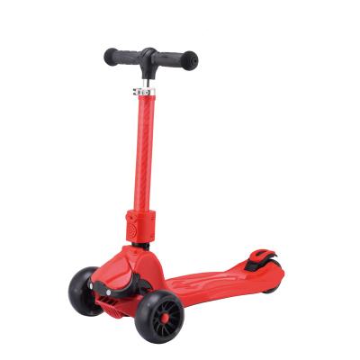 China PU Wheel LED Lights Tube Wheel Light Folding Kick Scooter For Kids for sale