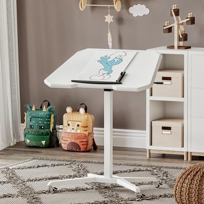 China (Height)Adjustable Mobile Portable Laptop Desks With Wheels Multifunctional Work Table Kids Painting Desk Mini Folding Study Desk for sale