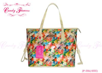 China Modern Colorful Womens Floral Canvas Bag tote handbags for Summer for sale