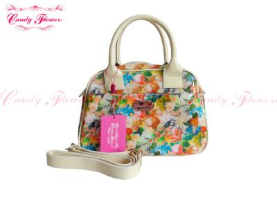 China Eco Friendly Leisure Large flower print Handbags for Spring / Summer / Autumn for sale