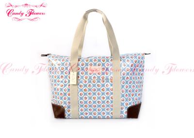 China Blue and White Floral Big Womens Tote Bags with Single Shoulder 50 X 30 X 17 for sale