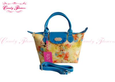 China Ladies floral print handbags canvas beach totes for appointment for sale