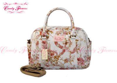 China Custom Elegance Floral Print Handbags , Fashion Ladies Purse Bag for sale