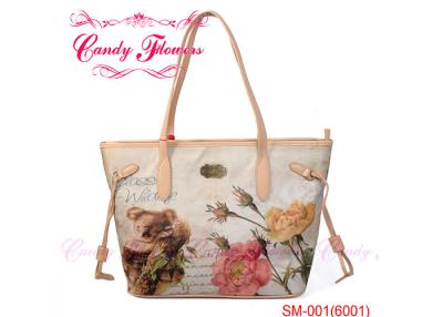 China Fashionable Big Digital Printed Bags , Eco Friendly Flower Handbags for sale