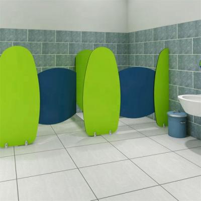 China Waterproof Contract Laminated HPL Good Price Phenolic Panel Toilet Partition For Elementary School for sale