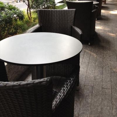 China Durable Waterproof Restaurant Furniture DEBO HPL Compact China Laminate Outdoor Tables for sale