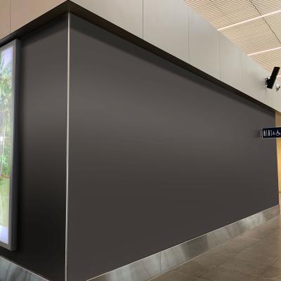 China Durable Black Matt Smooth Texture Surface Interior HPL Wall Panel For Office Building for sale