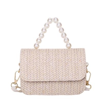 China New Fashion Mini Fashion Trend Women Bags 20 Top Clear Handbag Girl Straw Bag Set for sale