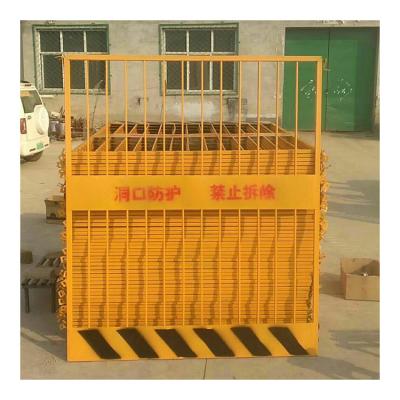 China Easily Assembled Construction Site Foundation Pit Guardrail Net Protective Net Building Safety Fence Floor Temporary Enclosure for sale